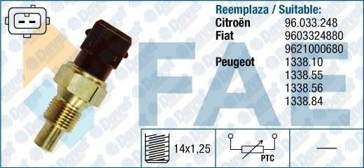 FAE 33792 Hararet Ve Fan Musuru Berlingo-Jumpy-Scudo-P306-Expert-Partner 1.8i-1.9d 96->